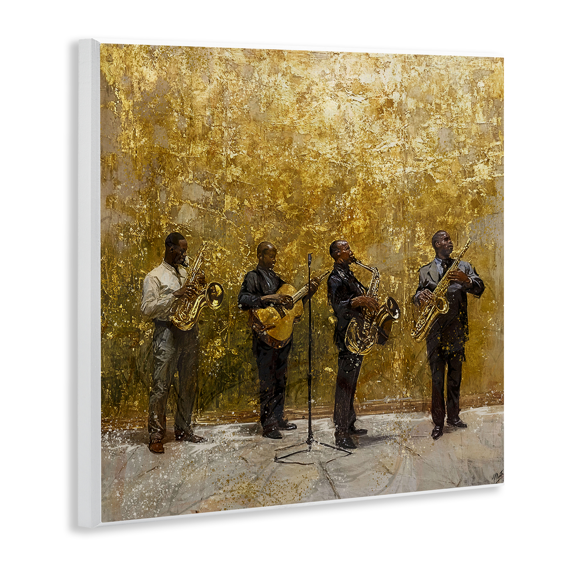 Golden Era Jazz Musicians Wall Plaque Art, design by Marta Wiley