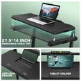 thumbnail image 3 of Simpfree Walking Pad with 6% Incline,3 in 1 Under Desk Treadmill with Height-Adjustable Desk 300lbs Capacity,Foldable Treadmill with Adjustable Handle,Touch Screen Remote Control,2s Folding,0.5-7.5mp, 3 of 7