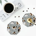 thumbnail image 5 of Bingfone Vintage Funny Beagle Active Dog Leather Drinks Coasters With Set Of 6,Suitable For Home Kitchen,Coffee Cup Coasters Home Gift, 5 of 9