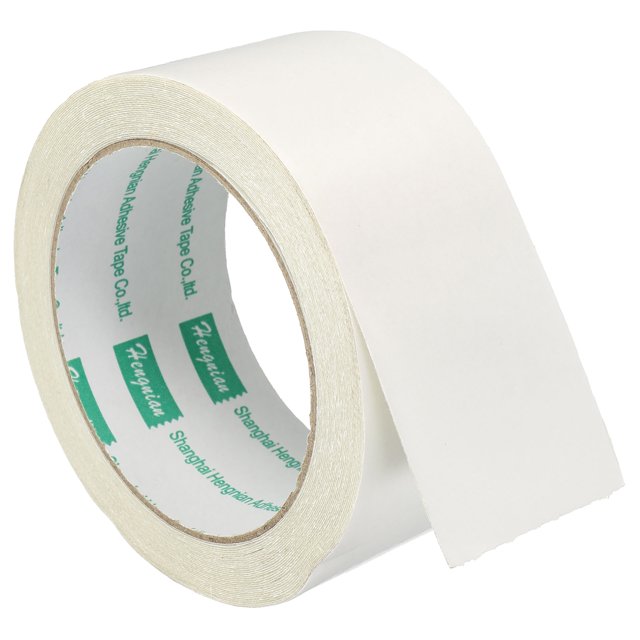 Unique Bargains Ruban Adhésif Double Face 45mmx10m Tissu en Maille pour Conduits, Blanc 1 Rouleau