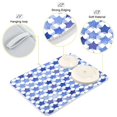thumbnail image 4 of Dish Drying Mat Kitchen Pad Large Counter Absorbent Dish Mats Drainer Navy Blue Stars, 4 of 8
