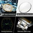 thumbnail image 5 of POEDAGAR Luxury Men Stainless Steel Quartz Watch Luminous Waterproof Date Watch, 5 of 5