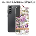 thumbnail image 3 of Feishell Case for Samsung Galaxy S23 6.1 inch,Fashion Flower Pattern Flexible Silicone Shockproof Cover for Women Girls Slim Transparent Phone Case Support Wireless Charging,F, 3 of 10