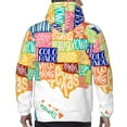 thumbnail image 7 of Rateoe USA MAP Pattern Mens Hoodie, Pullover Hooded Sweatshirt, Kangaroo Pocket Hoodie Ideal for Daily Wear, Travel and Home-3X-Large, 7 of 7