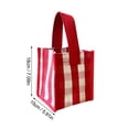 thumbnail image 3 of Giyblacko Insulated Tote Lunch Box Bags Plaid Canvas Bag Mini Portable Small Square Bag Going Out Portable Storage Bag Fashion Simple Lunch Bag, 3 of 9
