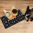 thumbnail image 3 of Dog Mat Pet Feeding Mat for Food and Water Absorbent 20x12in Quick Dry Dog Water Bowl Mat, 3 of 7