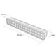 thumbnail image 3 of Estevez Luminario de Emergencia, Luz LED, 3.2 Watts, 210lm, 127V, Color Blanco, 3 of 3