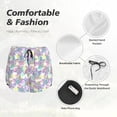 thumbnail image 4 of Daiia Sea Turtles Pattern Women's 2 in 1 Running Shorts - Lightweight Athletic Workout Gym Yoga Shorts Liner with Phone Pockets-X-Large, 4 of 7
