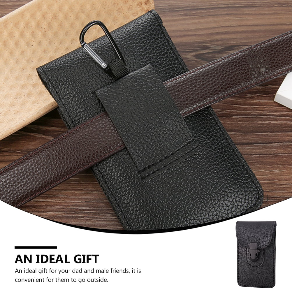 Set of 3 Fanny Pack Waist Pouch Outdoor Belt Bag Ultra Thin Tote Credit Card Holder Phone Leash Men's
