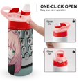 thumbnail image 5 of Kids Insulated Water Bottle - Anya Forger Spy X Stainless Steel Travel Bottle with Straw, Double Wall Vacuum Insulated Water Bottles for Boys Girls, 5 of 7