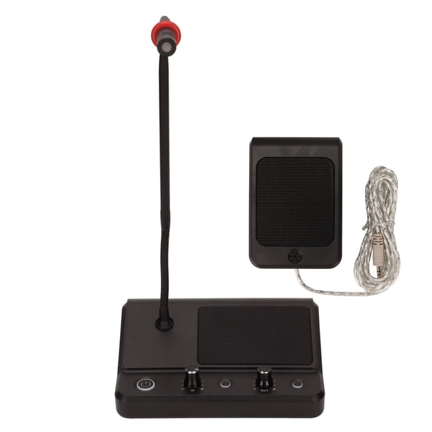 Intercomunicador de mostrador, altavoz de doble vía para ventana Sistema de altavoces de ventana de doble vía Intercomunicador de ventana Diseño a prueba de futuro