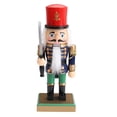 thumbnail image 1 of 1PC 20cm New Fat Soldier Wood Puppet Handmade Walnut Soldier Doll Decoration, 1 of 7