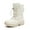 White, variant on Stepedia Winter Snow Boots Warm Faux Fur Lined Mid Calf Waterproof Shoes for Men, Black