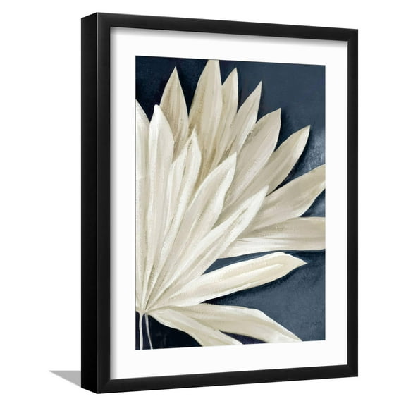Art.com Blue Dry Palms II Art Print by Alex Black, Black Frame Wall Art, 17" x 21"