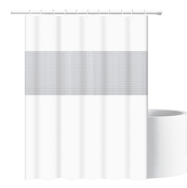 JUPA Place Waterproof Bohemian PEVA Plastic Spliced Shower Curtain