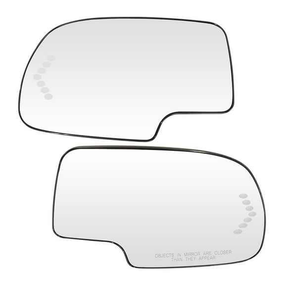CCIYU Left and Right Side Mirror Glasses Fits for 2003-2006 For Chevy Silverado 1500 2000-2005 For Chevy Suburban 2003-2006 For Chevy Tahoe For GMC Sierra 1500 For GMC Yukon Heated, Turn Signal