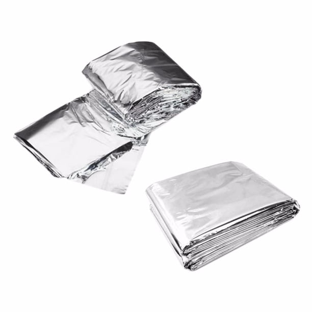 Cortina Military Blanke Manta térmica de emergencia Al aire libre Impermeable Supervivencia Manta de rescate Foil Espacio térmico Primeros auxilios Rescate Auspicioso LingWen 9024735442639