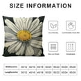 thumbnail image 5 of Creowell Vintage Daisy Floral Pillow Covers, Flowers Farmhouse Black White Decorations Outdoor Throw Pillow Covers, Square Pillowcases for Patio Sofa Couch Bedroom Decorative White, 5 of 5