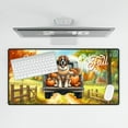 thumbnail image 4 of Hello Fall Autumn Wreath Saint Bernard Pumpkins Pickup Truck Desk Mat Full Keyboard Mouse Pad St Dog Lover Large Mousepad - 13011, 4 of 5