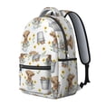 thumbnail image 2 of Highland Cow and Sunflower Print Backpack for School, Cute School Bag with Adjustable Shoulder Straps and Padded Back, 15.3"x11"x7.1", 2 of 5