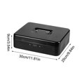 thumbnail image 2 of Cash Box with Money Tray and Lock Metal Safe with Password Jewelry Case Drawer, 2 of 5