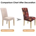 thumbnail image 7 of Colorful Classic Paisley Vintage Dining Chair Covers Set of 4 Bohemian Floral Ethnic Retro Decorative Pattern Washable Polyester Stretch Slipcovers Removable Protector for Farmhouse Decor, 7 of 7