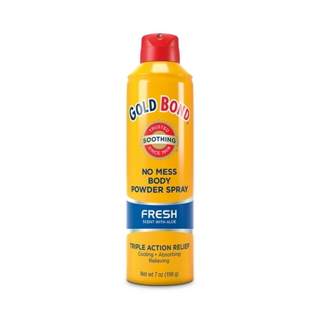 GOLD BOND No Mess Body Powder Spray Fresh Scent, (Best Baby Powder In India)