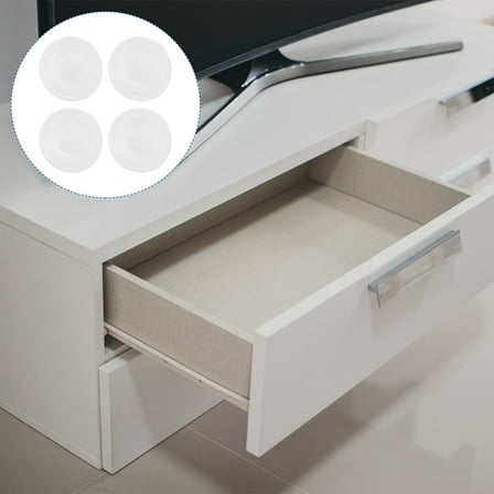 Mobutofu Interior Design 50Pcs Clear Cabinet Door Bumpers for Kitchen Cabinets and Drawers