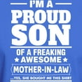 thumbnail image 3 of CafePress - Proud Son Of A Freaking Awesome Mother In Law T Sh - Men's Classic Graphic Cotton T-Shirt, 3 of 4