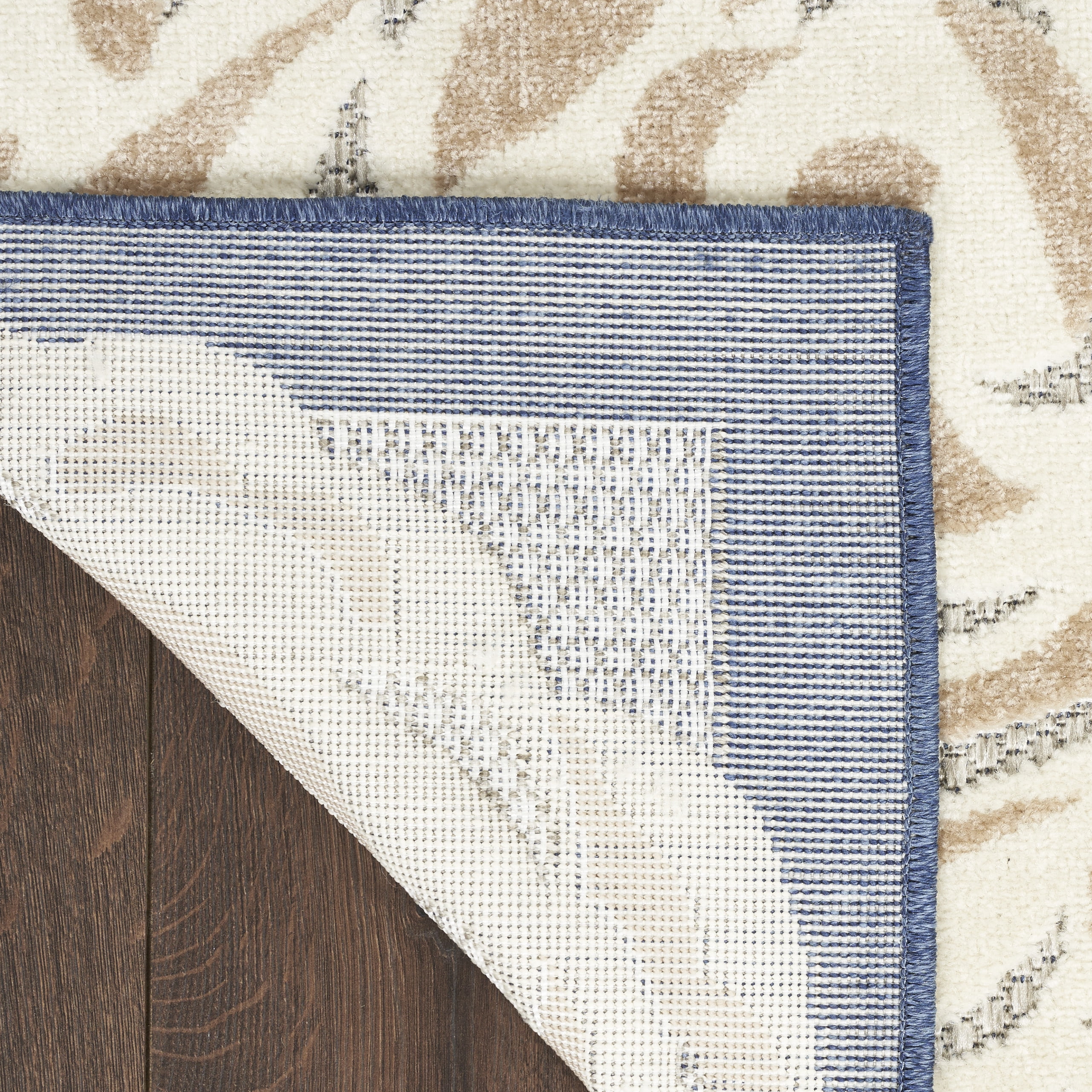 Nourison Aloha Indoor/Outdoor Blue/Grey 9' x 12' Area Rug, (9x12)