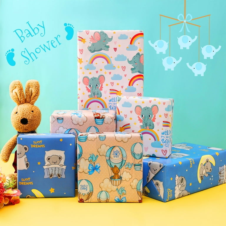 Gift Wrap Baby Shower Gift Bags Walmart Baby Shower Gift Wrap For