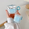 thumbnail image 5 of For AirPods 1/2/Pro/3rd Gen 2021 Shockproof Wave pattern blue tulip+bracelet Case Cover, 5 of 5