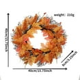 thumbnail image 3 of Xihbxyly Ofertas de Outlet Liquidación de Exceso de Existencias Corona de Flores En Forma de Calabaza y Bayas para Colgar En La Puerta, para Festival En Acción de Gracias, Corona de Flores En Hojas d, 3 of 5