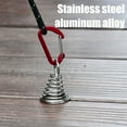 thumbnail image 6 of 1PC Round Deck Anchor Pegs,Tent Awning Anchor with D-Shaped carabiners for Camping Outdoor Timber Deck Plank Parts, 6 of 7