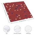 thumbnail image 3 of JRXY Stars Love Cloth Napkins Set of 6, Reusable Machine Washable Polyester Fabric for Events Farmhouse Party Dining Table Decor 6 PCS, 3 of 7