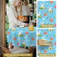 thumbnail image 5 of Easter and Wicker Baskets Blue Pattern Round Tablecloth 60", Wrinkle-Resistant Wipeable Cover for Kitchen, Dining, Picnic & Patio, 5 of 6