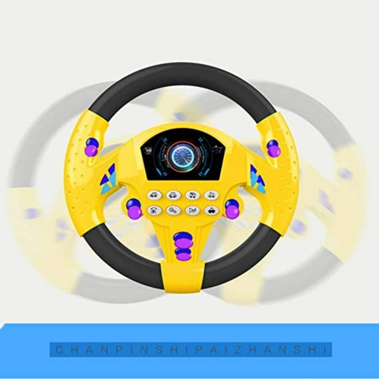PEACNNG Children's Steering Wheel Toy Electronic Steering Wheel