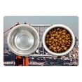 thumbnail image 1 of United States Pet Mat for Food and Water, San Francisco Bridge and Cityscape Metropolis Financial District, Non-Slip Rubber Mat for Dogs and Cats, 18" X 12", by Ambesonne, 1 of 2