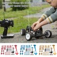 thumbnail image 4 of Front Rear Swing Arm RC Truck Steering Cup Link Rod Bearing Drive ShaftUpgrade Modified Kit Replacement for WLtoys 144010 144001 Blue, 4 of 6