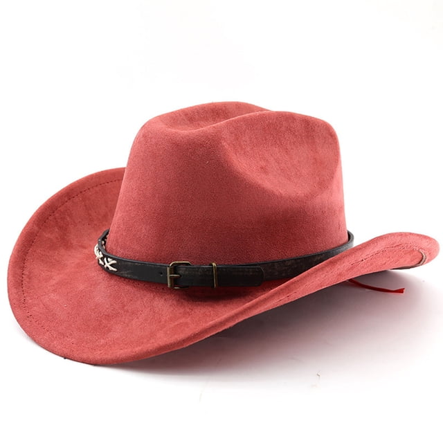 Western Frontier Cowboy Hat Curved Brim for Outdoor Adventure Travel Riding and Country Style Craftsmanship