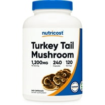 Nutricost Turkey Tail Mushroom Capsules 1200mg, 120 Servings (240 Capsules) Supplement