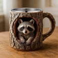 thumbnail image 2 of Hand-Washed Panda Owl Tree Hollow Mug, 2 of 5
