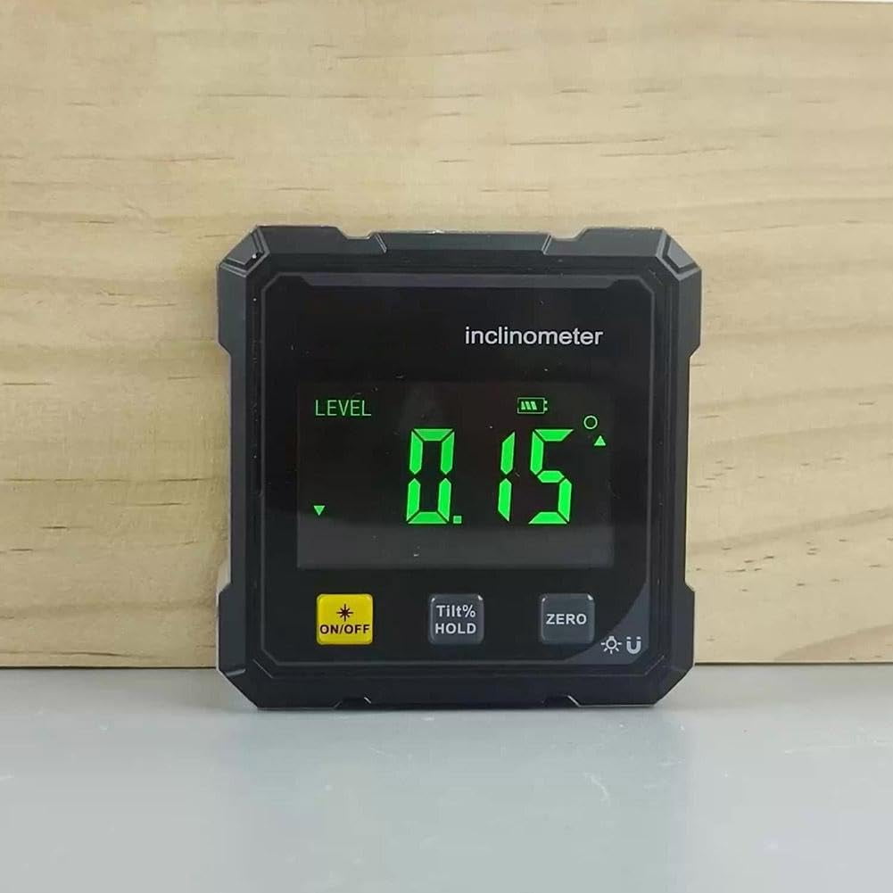 2026 New Digital Laser Angle Finder Protractor Tool, Magnetic Table Saw Angle Finder Tool, Level Box For Hanging, Led Display, Accuracy ± 0.2 °