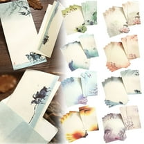 Premium Lssam Stationery Set: 4pcs Letter Writing Paper & Envelopes, Cute Stationary Paper for Personal/Business Letters, Elegant Writing Paper Stationery Kit