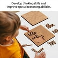 thumbnail image 3 of Fractal Tray Puzzles, Hard Difficult Wooden Jigsaw Puzzles for Adults, Unique Irregular Creative Labyrinth Impossible Difficult, Reverse Thinking Puzzle, No Image Puzzle (A+B), 3 of 8