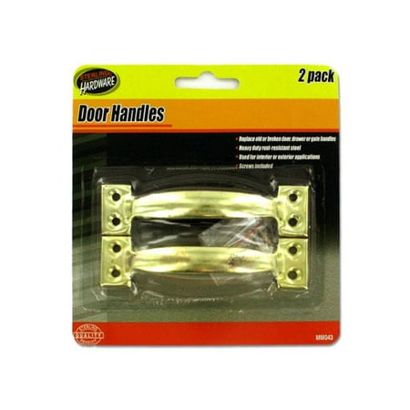 Rust Steel Door - Bulk Buys MM043-48 2 Pack Rust Resistant Steel Door Handles - Pack of 48