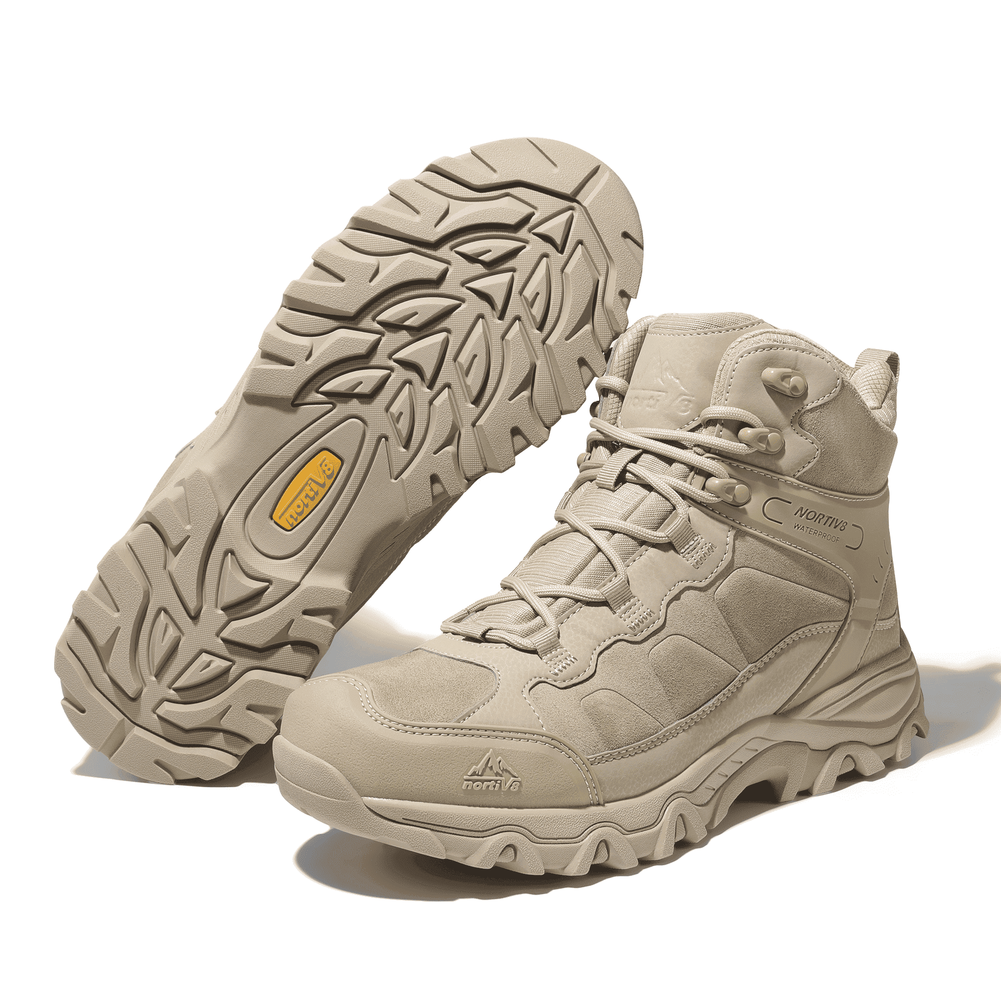 Nortiv 8 Men's Waterproof Hiking Boots Outdoor Mid Trekking Lightweight Mountaineering Shoes Paladin