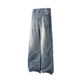 thumbnail image 5 of CHEEREAM Baggy Jeans For Mens Wide Straight Leg Button Waist Casual Denim Pants with Pocket Trendy Streetwear Fashion Daily Wear Loose Fit, 5 of 6