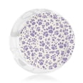 thumbnail image 3 of Round Glass Ashtray 8.5×3.5in Non-Bubble Anti-Rolling Edge Smooth Not Hurt Hands For Living Room Bedroom Work Hotel Office Car Tiger Print Style Mediumpurple_3, 3 of 8