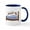 White/Navy Inside, variant on CafePress - Beware The Wolf Mugs - 11 oz Ceramic Mug - Novelty Coffee Tea Cup